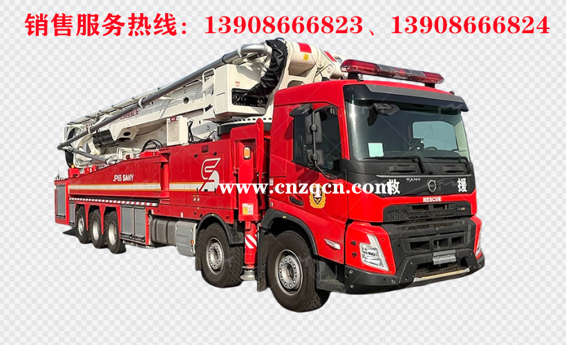 沃尔沃volvo五轴举高喷射消防车